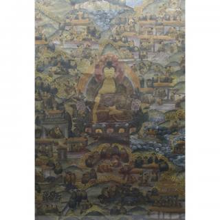 Appraisal: th Century Tibetan Thangka th Century Tibetan Thangka Sight Size