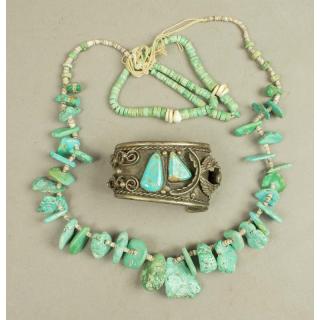 Appraisal: Assorted Sterling Silver Indian Turquoise Jewelry Assorted Native American sterling