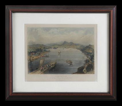 Appraisal: WILLIAM PATE CO PUBL LAKE GEORGE Hand-colored engraving x in