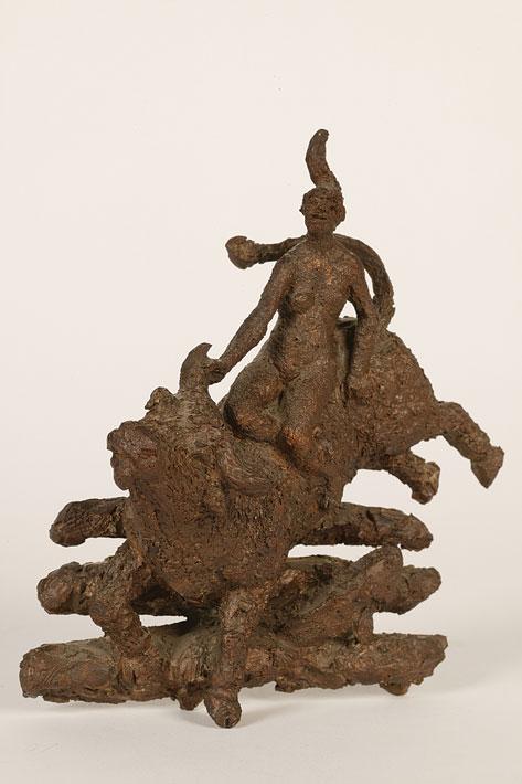 Appraisal: ULI NIMPTSCH RA A female nude riding on the back