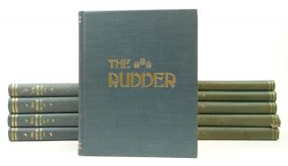 Appraisal: Nautical Yachting Collection of Ten Original Hardcover Books The Rudder