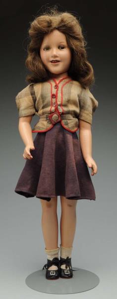 Appraisal: Large Ideal Deanna Durbin Character Doll All composition crazing and