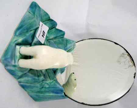 Appraisal: Rare Model of Polar Bear on Glacier Mirror shape no