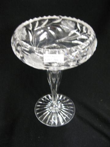 Appraisal: Brilliant Period Cut Glass Tall Compote hollow stem floral design