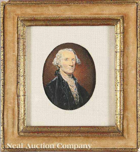 Appraisal: After William Birch American - Portrait of George Washington miniature