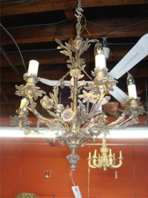 Appraisal: Gilt Metal Chandelier Dimensions diameter x Estimate -