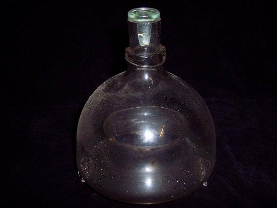 Appraisal: A th Century dome shaped blown glass fly trap with