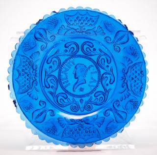 Appraisal: Lacy glass Henry Clay cup plate A mid th century