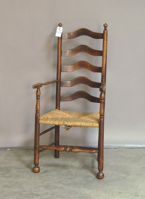 Appraisal: Five-slat ladderback chair th c