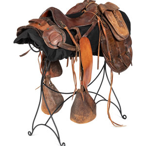 Appraisal: A U S Military Cavalry Saddle American early th Century