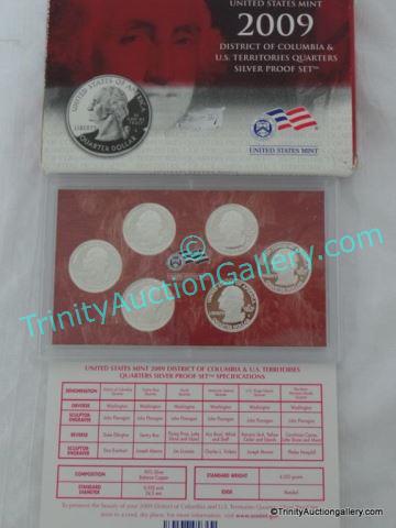 Appraisal: US Mint Territory Quarter Silver Proof Set Issued in six