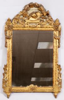 Appraisal: CONTINENTAL GILT WOOD AND GESSO MIRROR TH CENTURY CONTINENTAL GILT