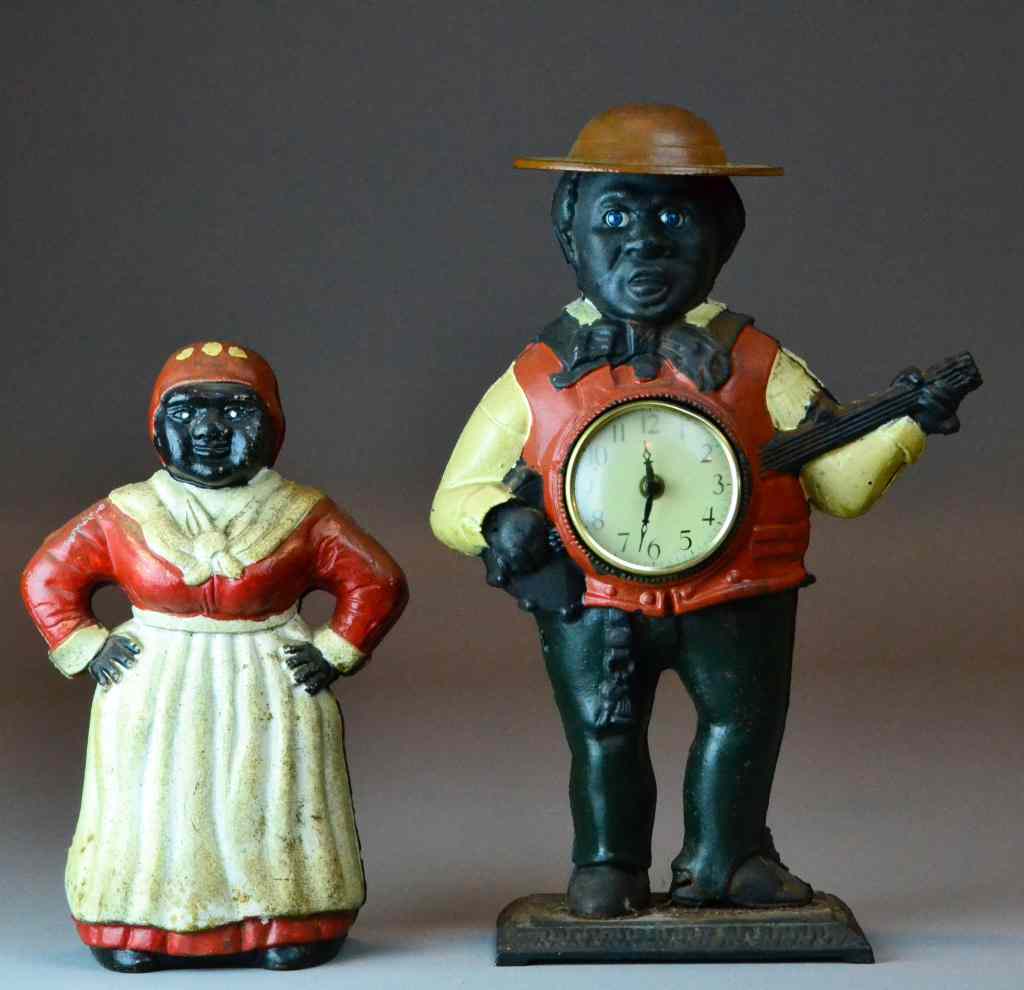 Appraisal: Black Americana Cast Iron Figures - MammyConsisting of Mammy bank