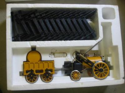 Appraisal: A Hornby Stevensons Rocket gauge live steam set boxed unused