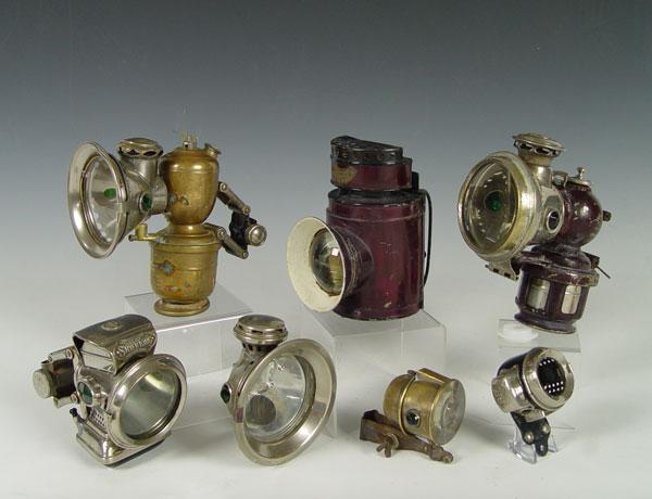 Appraisal: COLLECTION OF KEROSENE COACH LANTERNS PARTS To include Jos Lucas