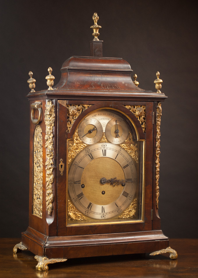 Appraisal: A LATE EIGHTEENTH CENTURY BRACKET CLOCK Ms Nicolason London c