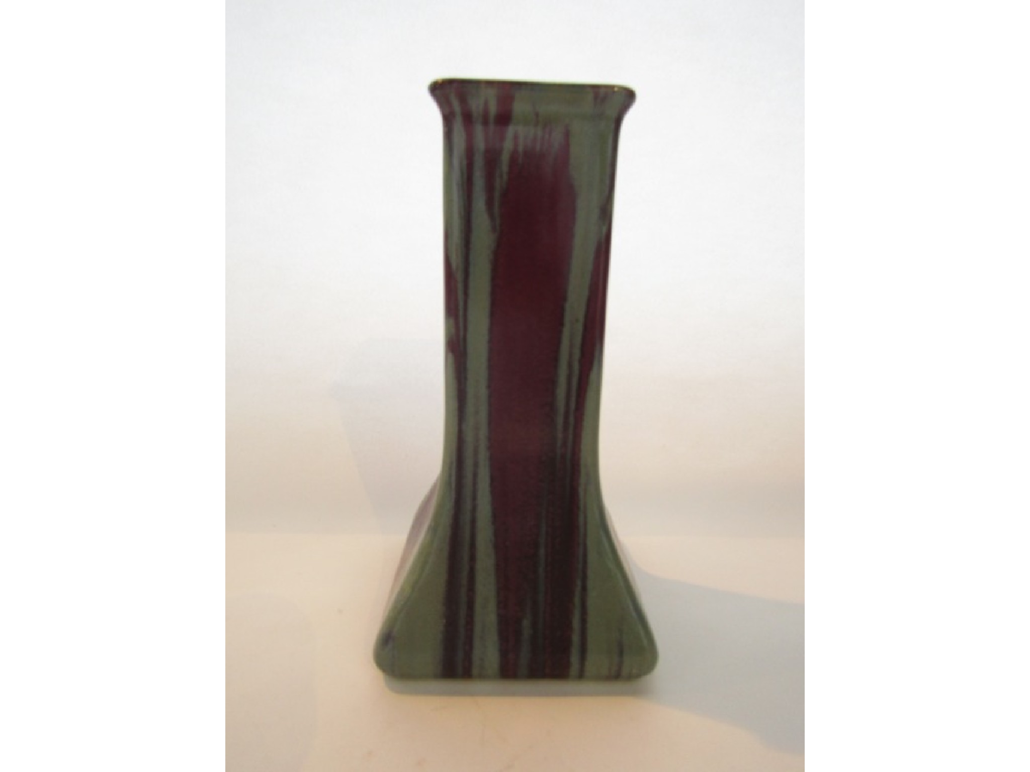 Appraisal: A Wescontree Ware vase of four sided tapering form with