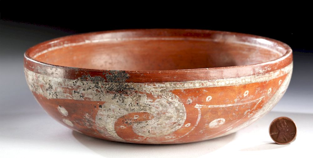 Appraisal: Lovely Ixcuintla Polychrome Pottery Bowl Pre-Columbian Central Mexico Mixtec culture