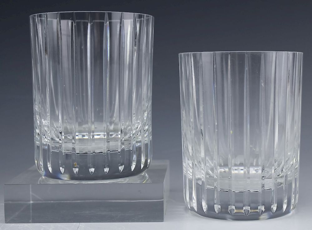 Appraisal: Baccarat Harmonie Old Fashioned Tumbler Glasses Set of two Baccarat