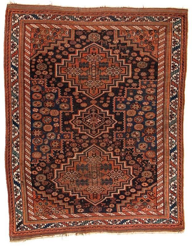 Appraisal: Antique Afshar Rug Persia ' '' x ' '' Antique