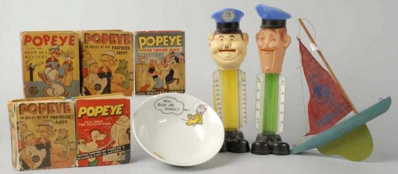 Appraisal: Lot of Popeye and Laurel Hardy Items Description Includes five