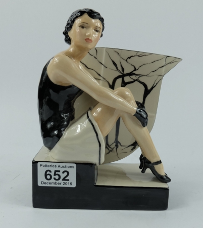 Appraisal: Kevin Francis Peggy Davies figure Art Deco lady seated in