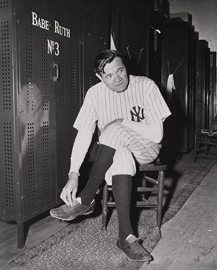 Appraisal: FEIN NAT - Babe Ruth in the locker room Silver