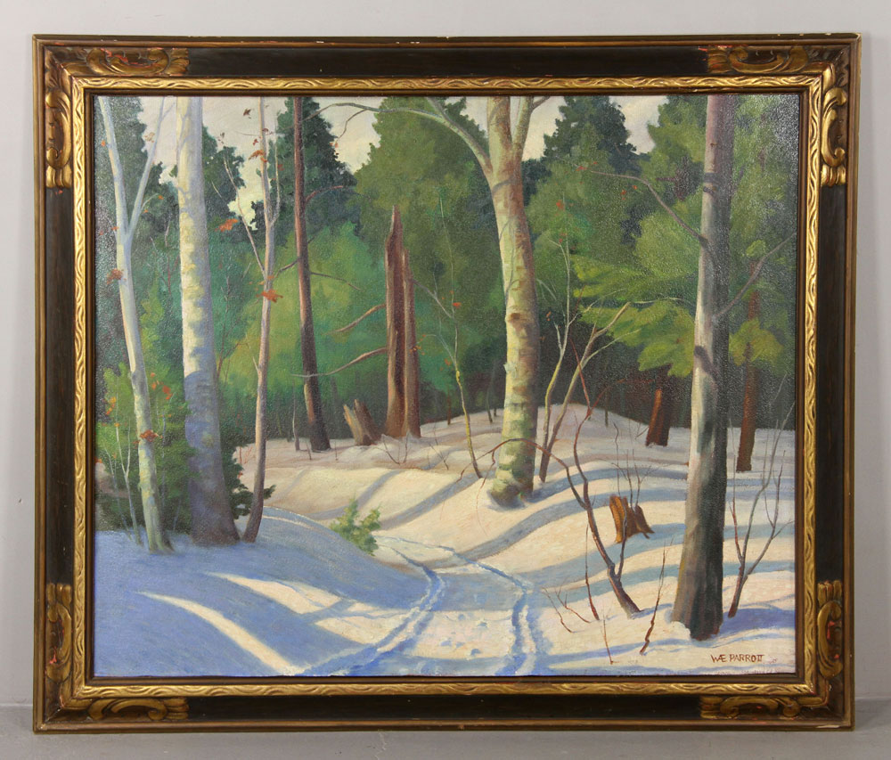 Appraisal: - Parrott Snowy Forest O B William Parrott - snowy