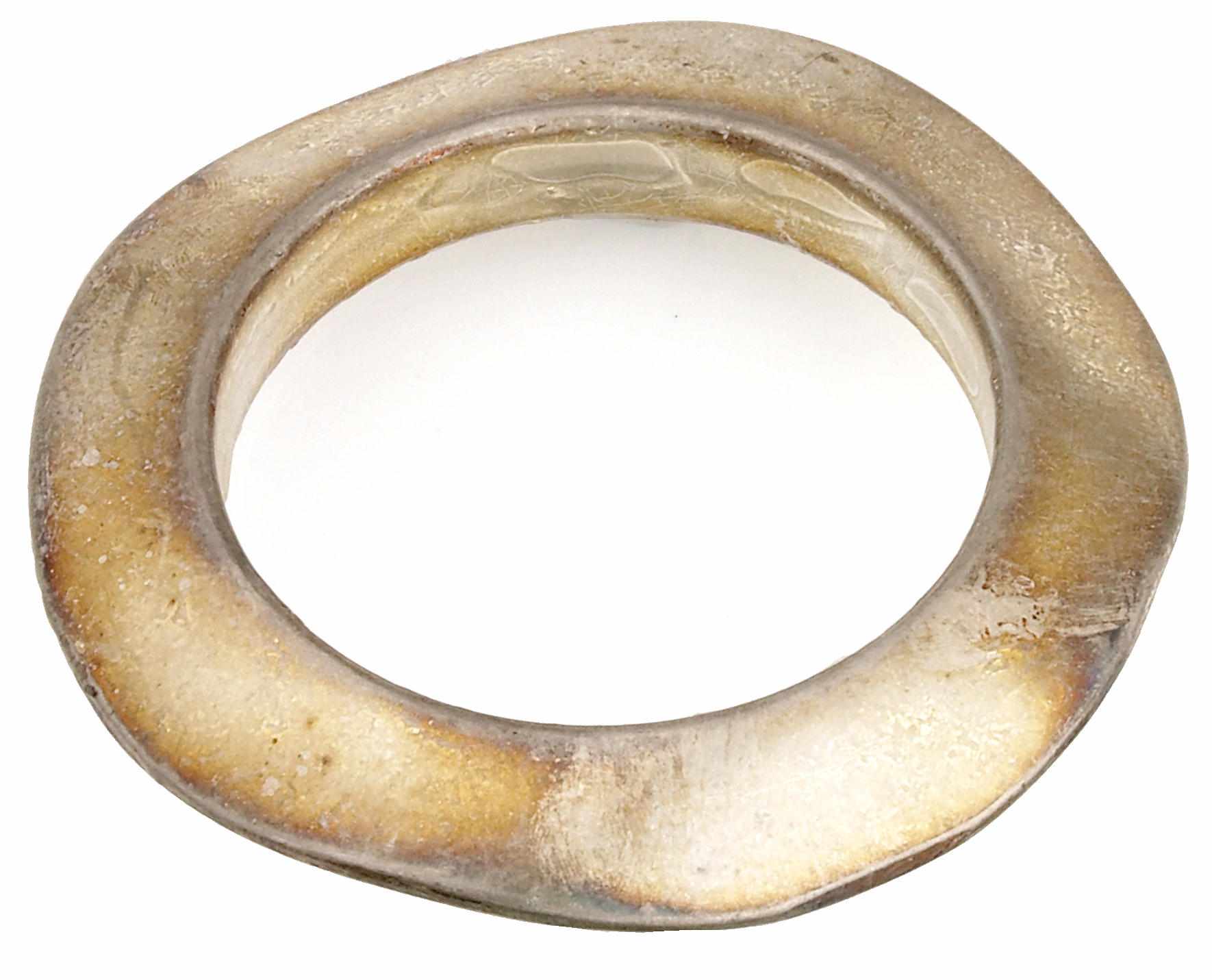 Appraisal: A gilded resin bangle