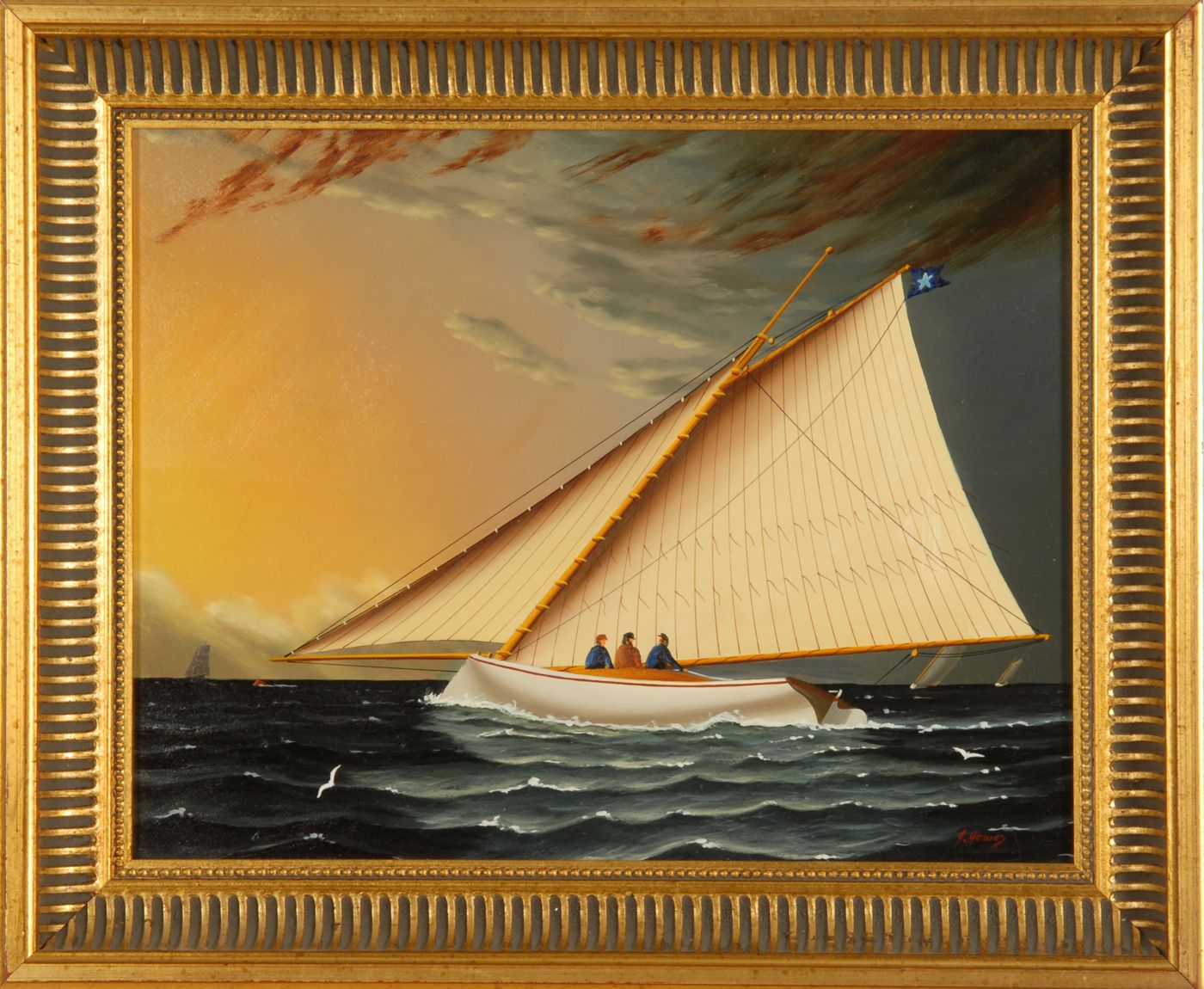 Appraisal: JEROME HOWESAmerican b An Evening Sail Signed lower right J