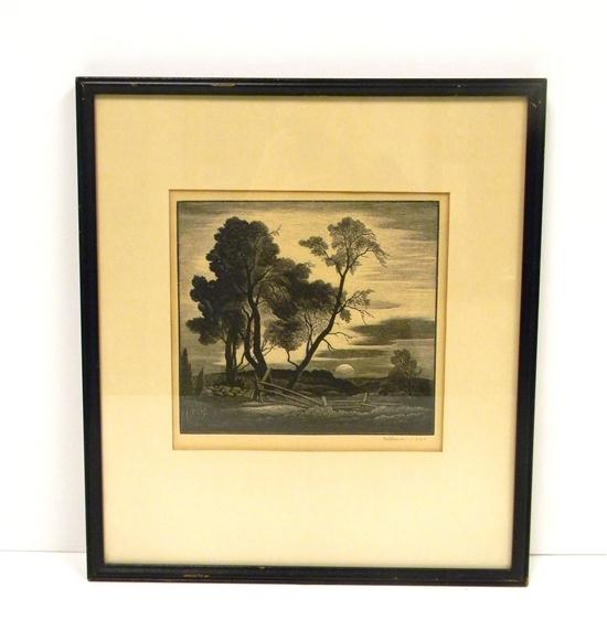 Appraisal: Thomas Willoughby Nason American - ''Near Lyme Sunset '' wood