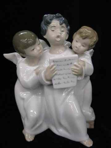 Appraisal: Lladro Porcelain Figurine ''Group of Angels'' '' excellent