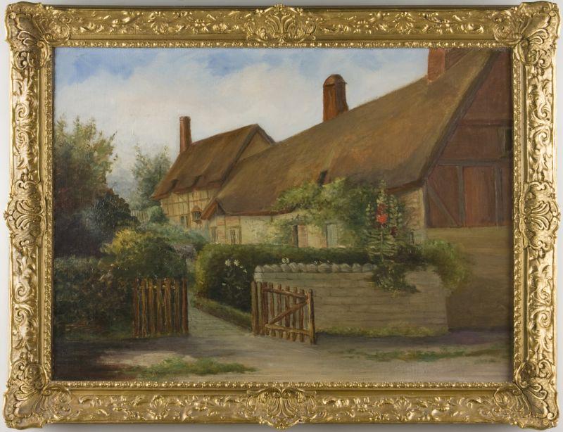 Appraisal: Thomas Hunn Br - The Garden Gate oil on canvas