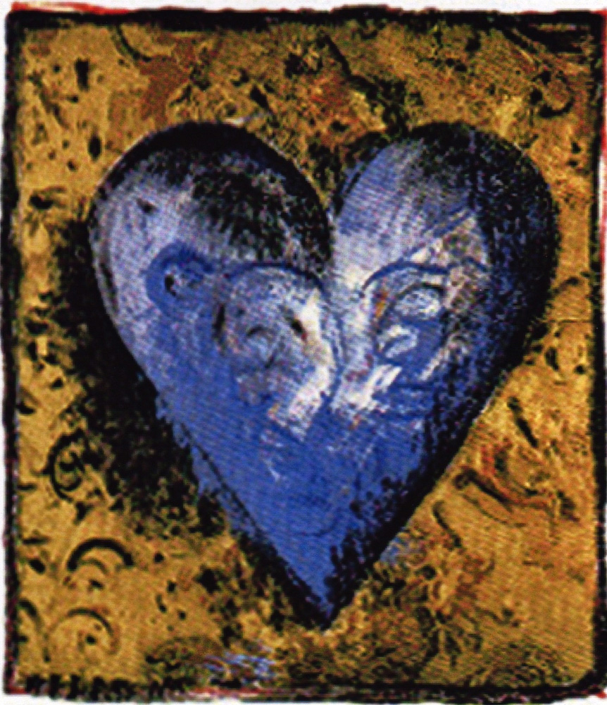 Appraisal: - Dine Hand-Colored Viennese Heart III M M Print Jim