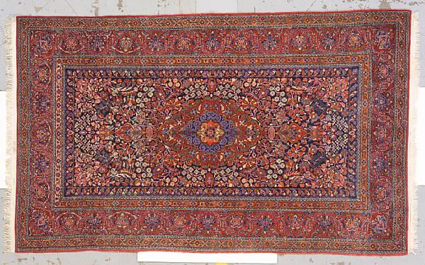 Appraisal: A Kashan rug Central Persia circa size approximately ft in