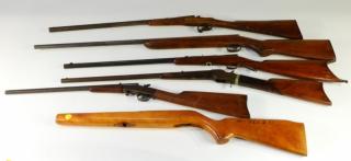 Appraisal: Antique Caliber Rifles w Extra Stock UNITED STATES TH CENTURY