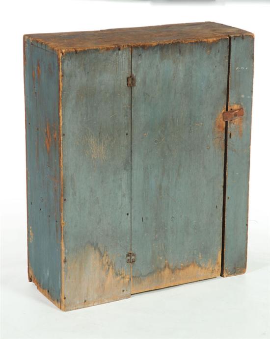 Appraisal: HANGING CUPBOARD New England st half- th century pine Simple