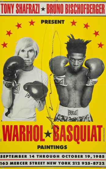 Appraisal: Andy Warhol and Jean Michel Basquiat after Poster for Warhol