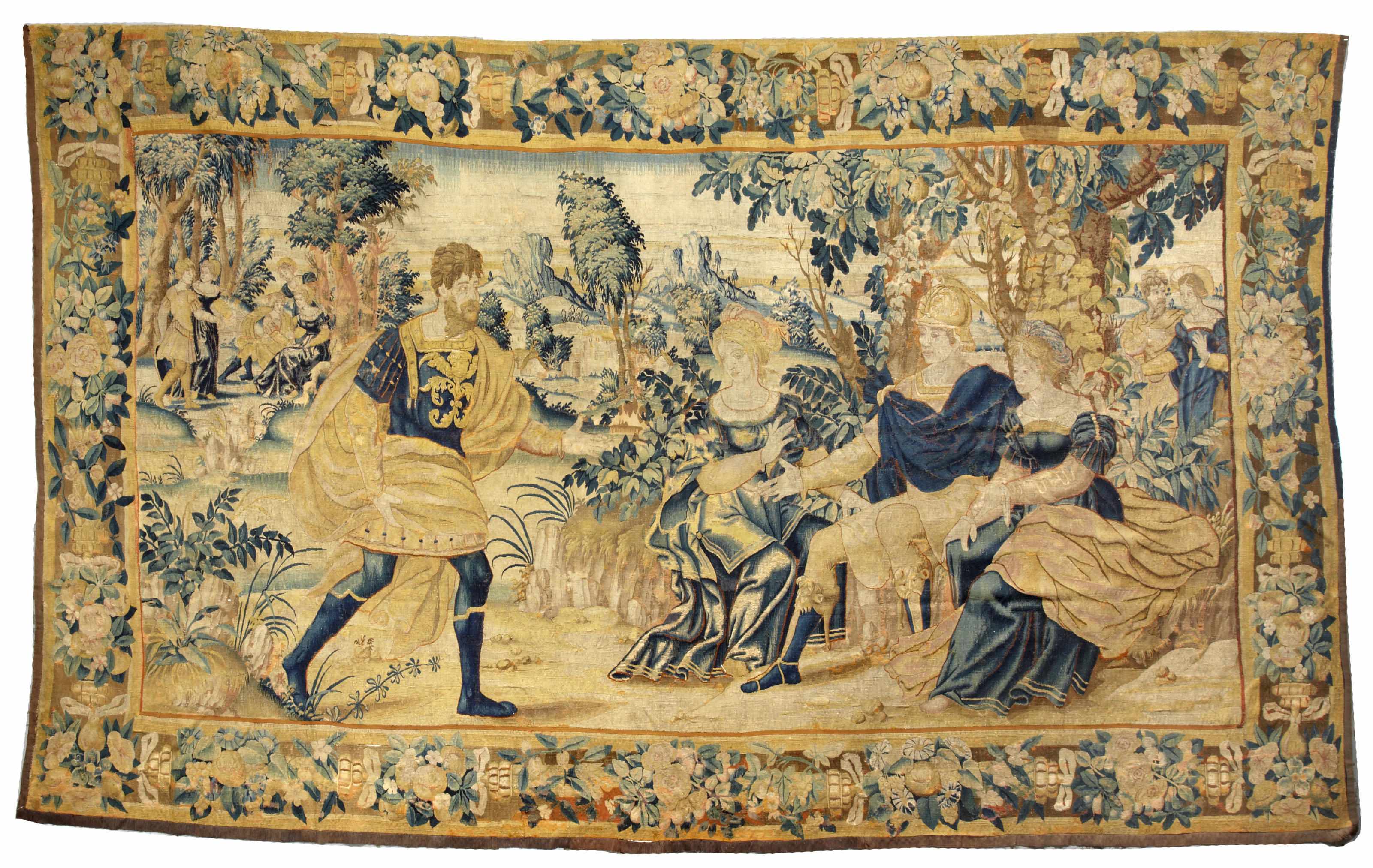 Appraisal: A Flemish tapestry Flanders th centurysize approximately ft in x