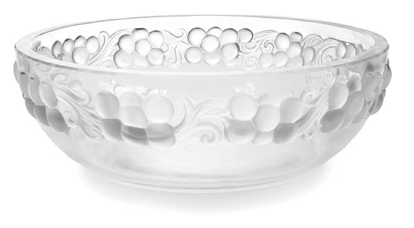 Appraisal: A Ren Lalique molded glass coupe fruits rafraichis Marienthal Marcilhac