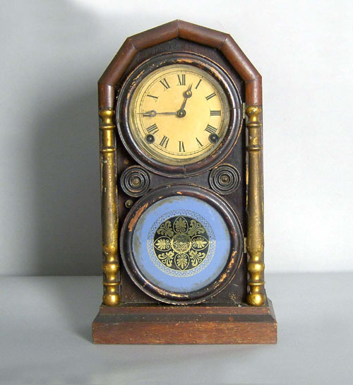 Appraisal: E Ingraham Co Empire shelf clock ca h