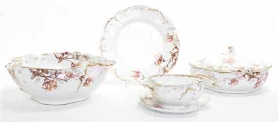 Appraisal: A Limoges Porcelain Partial Dinner Service retailed by A B