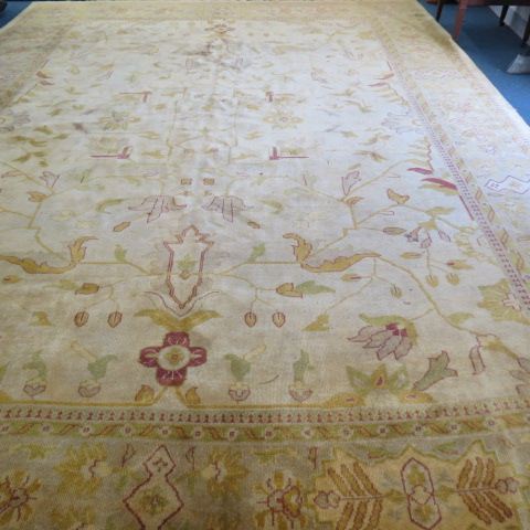 Appraisal: Oushak Persian Handmade Room Size Rug flowering vine design on