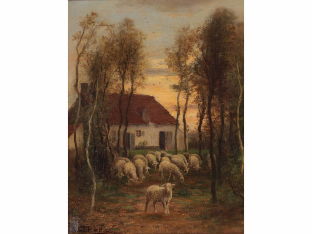 Appraisal: Wm E Plimpton NY th th c Sheep by Home