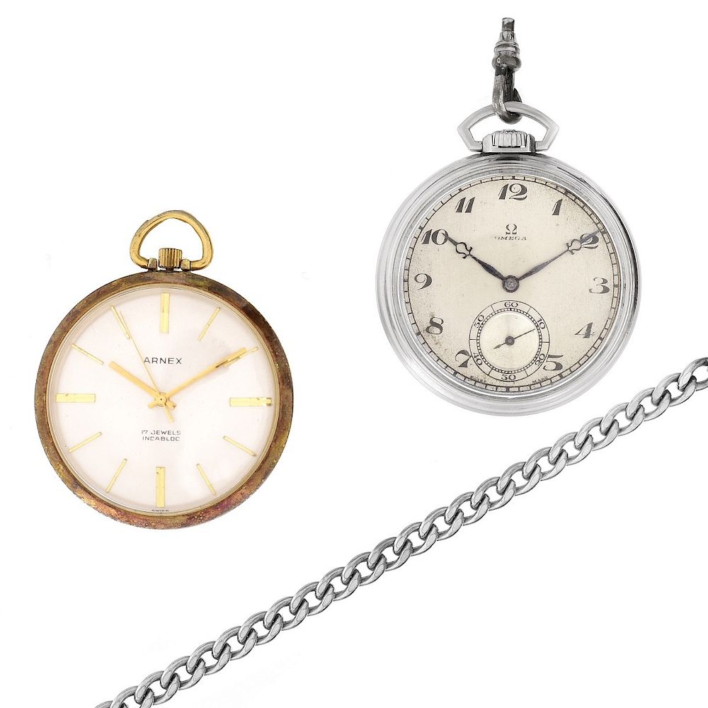 Appraisal: Two Vintage Pocket Watches Vintage Arnex Gold Filled Pocket Watch