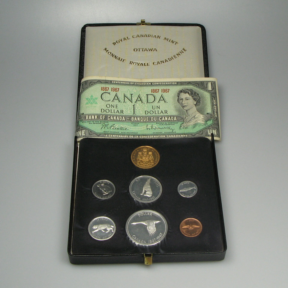 Appraisal: Canadian Coin Set including the gold coin and a centennial