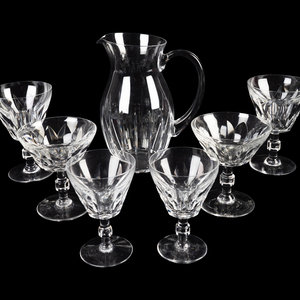 Appraisal: A Baccarat Glass Partial Stemware Service in the Caracas Pattern