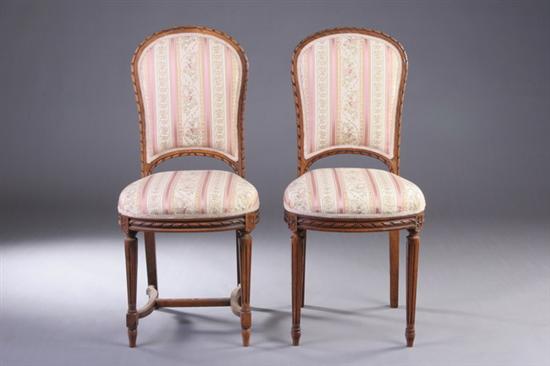 Appraisal: ASSEMBLED SET TWELVE PROVINCIAL LOUIS XVI SIDE CHAIRS th century