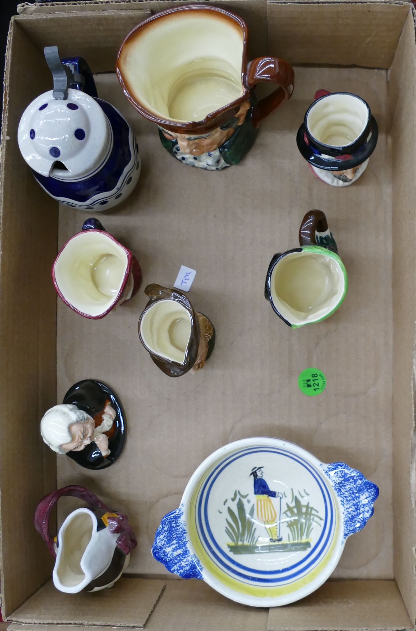 Appraisal: Box Doulton Tobey Mugs and Quimper etc