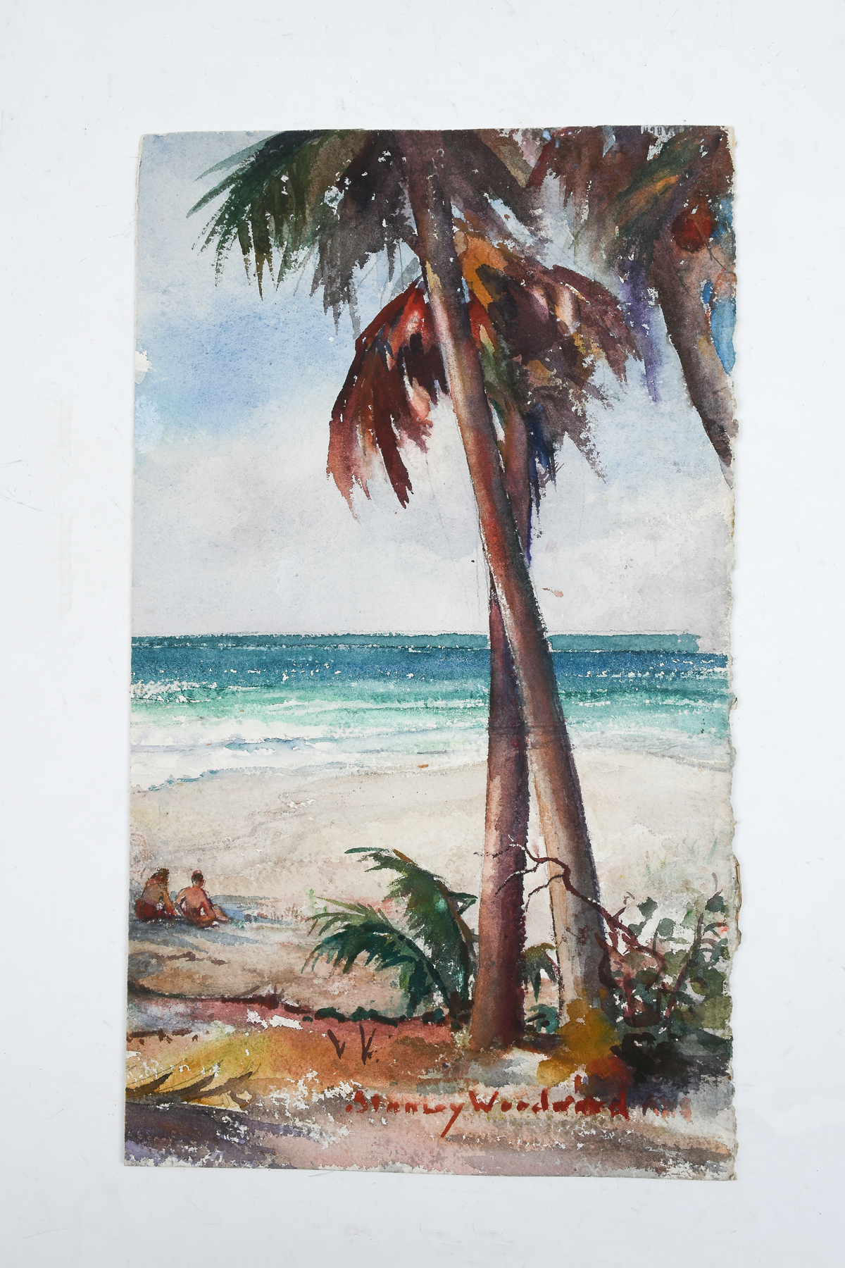 Appraisal: WOODWARD Stanley Wingate - U S Siesta Key Beach Scene